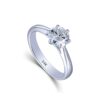 DovEggs Solid 14K White Gold 1ct 6.5mm G-H-I Color