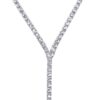 meekoo 2 Pieces Rhinestone Tassel Choker Necklace