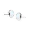October Celebration Opal Stud Earrings – Sterling Silver Elegance for Every Occasion ✨