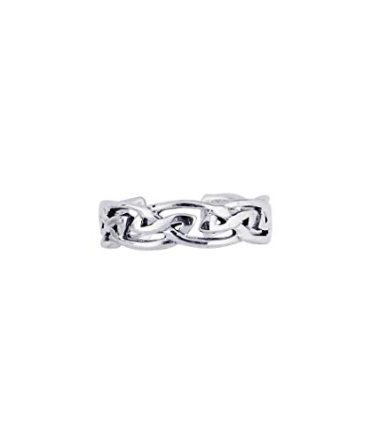 925 Sterling Silver With Rhodium Finish Shiny Toe Ring