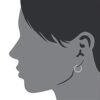 Ellen Tracy Sterling Silver Round Hoop Earrings for Women