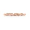 Full Micropave Thin Band Dainty Stacking Ring Wedding Band 14K