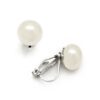 Mariell 9mm Ivory Shell Pearl Clip-On Earrings