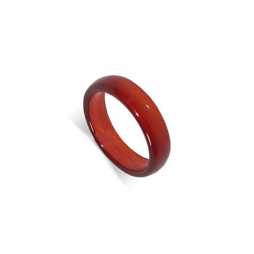 Carnelian Gemstone 6mm Unisex Band Ring