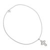 American West Sterling Silver White Pearl Cross Pendant
