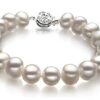 White Cultured Pearl Set For Women-16 in Chocker length