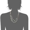 Nine West "Classics" Tri Tone Strand Necklace