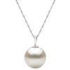 14K Yellow Gold 7-7.5mm Freshwater Cultured White Pearl