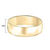 Men's 10K Yellow Gold 6MM Classic Plain Simple Wedding Band