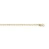 14k Yellow Gold Singapore Chain Anklet With Spring Rin