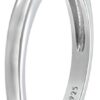 Size 8 Platinum Solitaire Ring set with Round Swarovski Zirconia