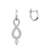 Swarovski Dangling Hoop Pierced Earrings for Women