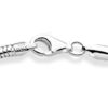 Miabella 925 Sterling Silver 3mm Snake Chain Bracelet for Men & Women – Customizable with Charms, Made in Italy