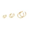 14K Yellow Gold Hoop Earrings 20mm Infinity Gold Hoops Women Earrings