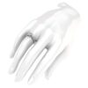 10k White Gold 4-Prong Petite Twisted Vine Simulated 1.0 CT Diamond