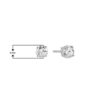14K White Gold Diamond Stud Earrings for Women