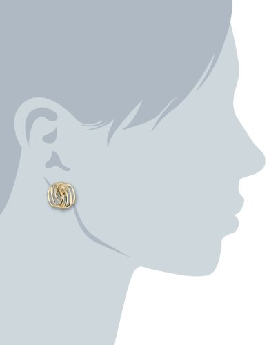 Napier Gold-Tone Twisted Clip-On Earrings