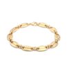 Coffee Bean Chain 18K Gold Cuban Link