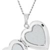 Sterling Silver Polished Heart Locket Necklace