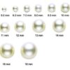 14k Yellow Gold AAA Hand-picked White Pearl Necklace