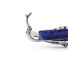 Silver Blue Sodalite Gemstone Spirit Bird Pendant Enhancer