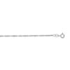 14k White Gold 1.5mm Sparkle Cut Singapore Chain