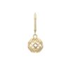 18k Yellow Gold Plated Sterling Silver Dangle Earrings