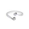 925 Sterling Silver With Rhodium Finish Shiny Ring