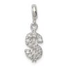 925 Sterling Silver Cubic Zirconia Enhancer Necklace