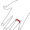 Carnelian Gemstone 6mm Unisex Band Ring