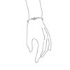 Two Tone Gold Plated Hook And Eye Catch Bangle Bracelet