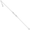Polished Love Hearts Anklet 10 Inch Spring Ring