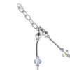 Gem Swarovski Sterling Silver Adjustable Anklet