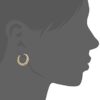 18k Yellow Gold Round Hoop Earrings