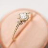 Huxindao Vintage Ring Gold Plated Engagement Ring