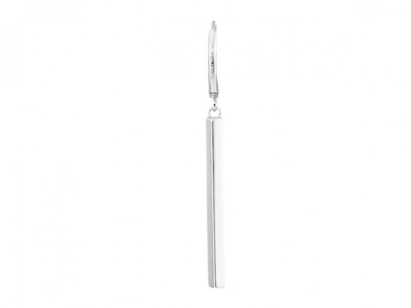 Elegant Simplicity: Sterling Silver Vertical Bar Dangle Earrings