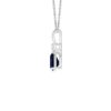 September Birthstone - Blue Sapphire Teardrop Pendant