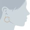 Anne Klein Classics Gold-Tone Wide Hoop Clip-On Earrings
