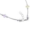 Gem Avenue Multicolor Swarovski Silver Anklet