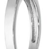 Solitaire Ring made with Swarovski Zirconia Platinum-plated