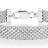 Miabella Solid Sterling Silver Italian 12mm Mesh Link Chain
