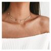 Star Choker Necklace Set Dainty Gold and Silver Chain Pendant