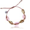 KELITCH Gold Shell Cowry Charm Bracelet Handmade