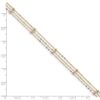14k Tri Color Yellow White Gold,  Ankle Beach Chain Bracelet