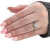 1ct Cushion Halo Diamond Engagement Ring