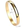 Milakoo Womens Gold Stainless Steel Bracelet 8MM Plain Polished