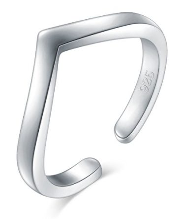 Silver Toe Ring Hawaiian Adjustable Band Ring