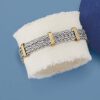 Ross-Simons 2-Tone Double Wheat-Link Bracelet