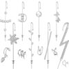 Wrap Crawler Hook Earrings Sparking Cubic Zirconia