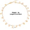 BBTO 4 Pieces Layered Pendant Choker Necklace
